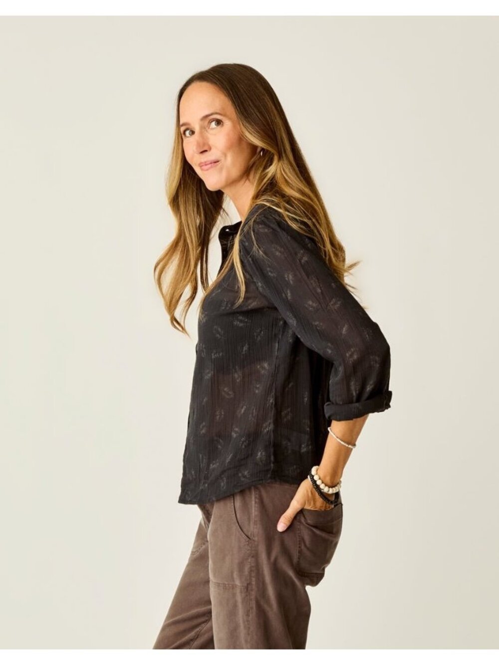 NWOT Carve Designs Women’s Tatum Gauze Top S Small - Picture 2 of 10